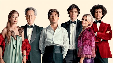 Struggling to find his place at Oxford University, student Oliver Quick (Barry Keoghan) finds himself drawn into the world of the charming and aristocratic Felix Catton (Jacob Elordi), who invites him to Saltburn, his eccentric family’s sprawling estate, for a summer never to be forgotten. 